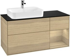 V&B Waschtischunterschrank Finion in Oak, Breite: 120 cm, Tiefe: 50,1 cm, Höhe: 50,1 cm - Bild 1