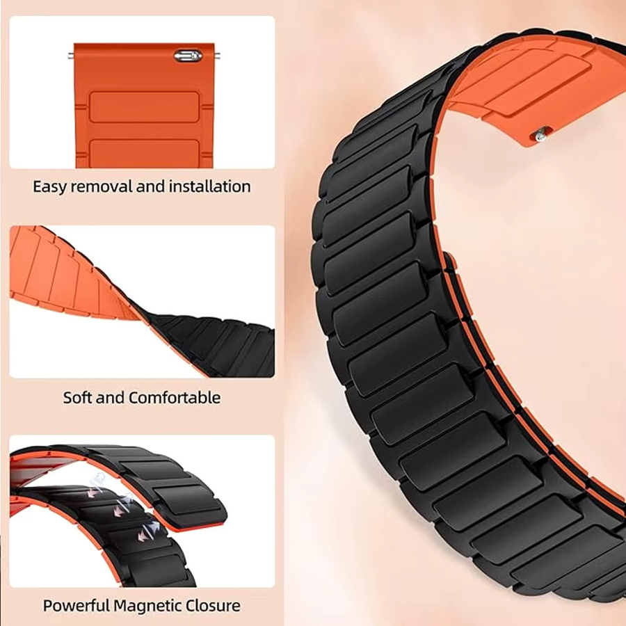 Xiaomi Uhrenarmband, Silikon, 22 mm, Schwarz, Unisex - Bild 6