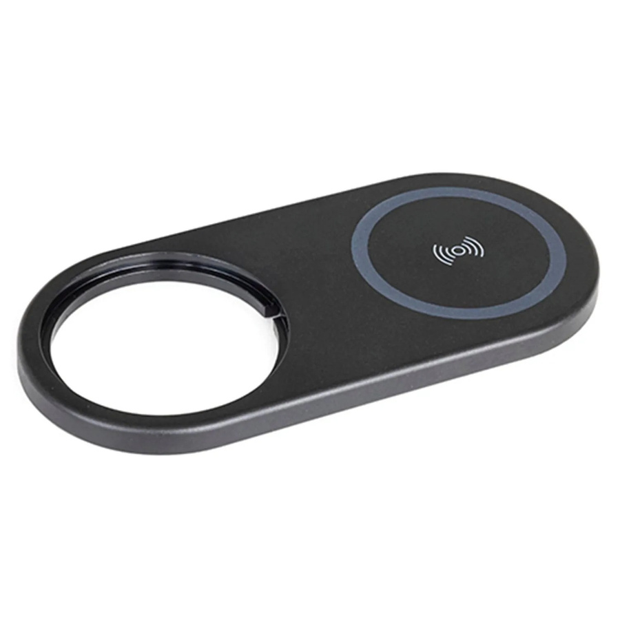 EVOline One Disq Wireless Charger mit USB-C Anschluss in Schwarz für One Einbausteckdosen - Bild 2
