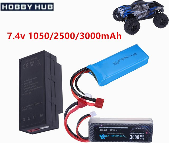 MJX LiPo Akku 7,4 V 2500 mAh für MJX Hyper Go H16H H16E 16207 16208 16209 16210 1/16 RC Lkw Racing Auto Ersatzteil - Bild 1