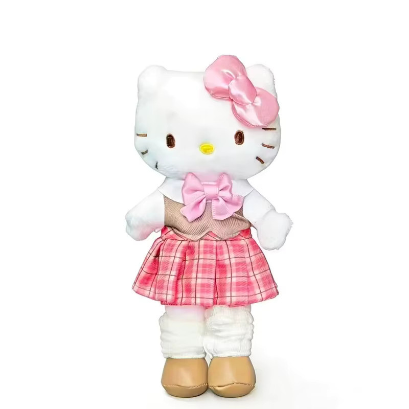 Sanrio Hello Kitty Plüschfigur Schlüsselanhänger, Leopardenmuster, 15cm - Bild 2