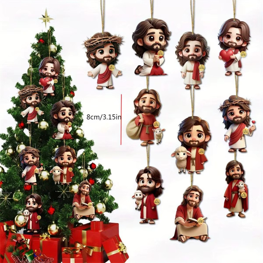 Jesus Auto Ornament, 2D Acryl, Charme, Unisex - Bild 4