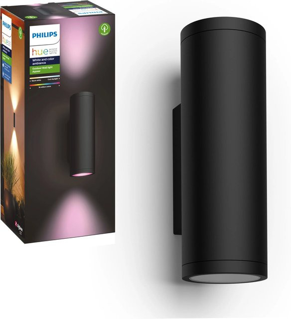 Philips Hue Appear LED-Außenwandleuchte White & Color Ambiance, Schwarz - Bild 1
