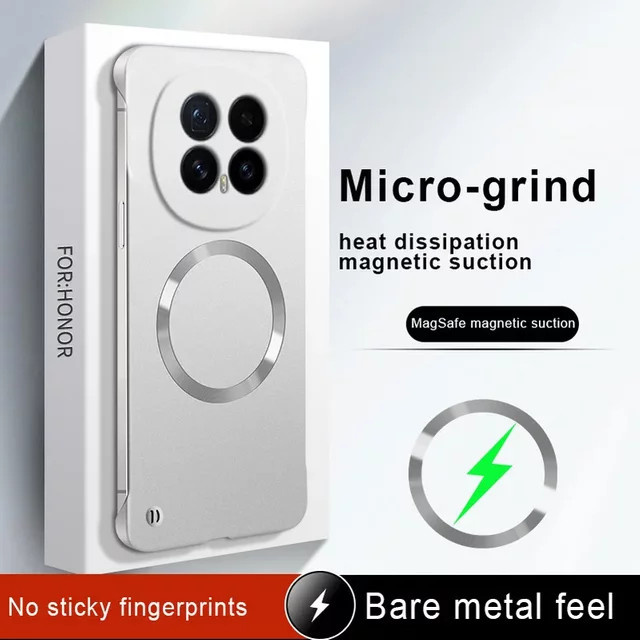 Magnetische und ultradünne PC-Schutzhülle ohne Rahmen für Honor Magic Serie in Gold - Bild 1