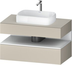 Duravit Waschtischunterschrank Qatego Weiß mit einer Schublade, B/T/H: 100 x 55 x 60 cm - Bild 1