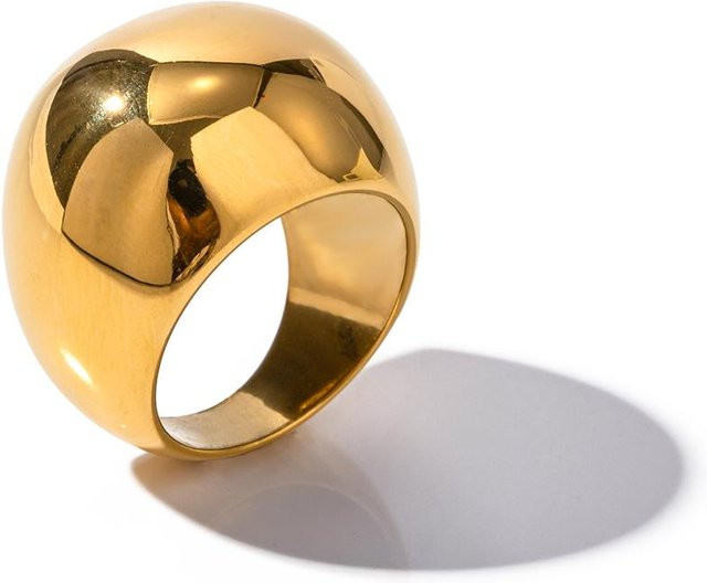 Youthway Ring Edelstahl, Gold, Damen - Bild 1