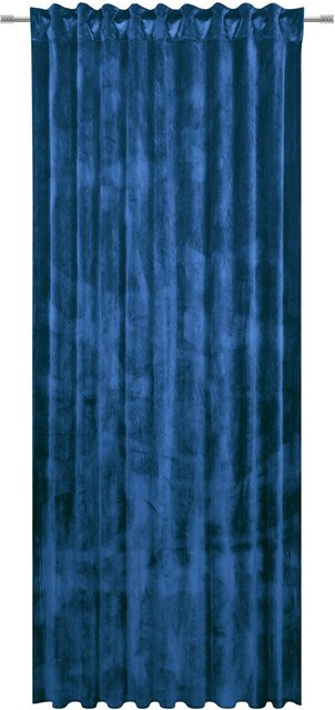 Premium Living Fertigvorhang Viola in Blau aus Samt und Polyester, blickdicht, Breite: 140 cm, Höhe: 245 cm - Bild 1