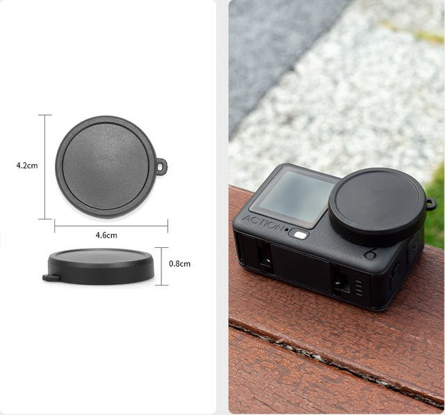 DJI Silikon-Objektivdeckel für Osmo Action 6 in Schwarz - Bild 1
