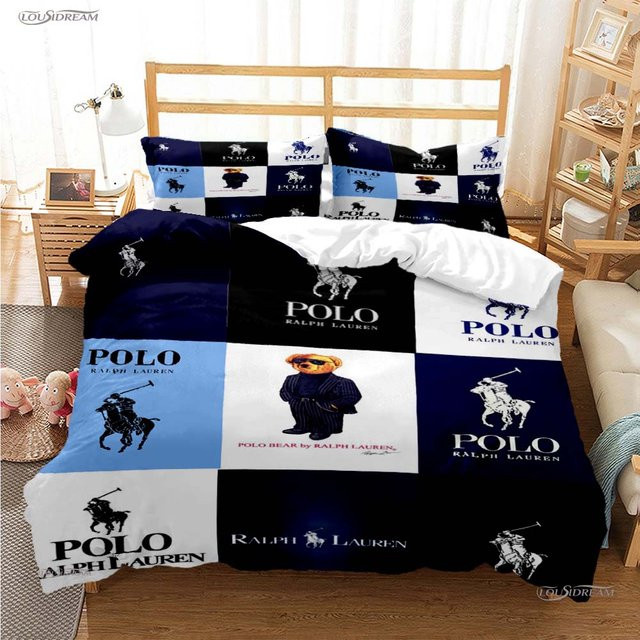 Casal Bettwäsche-Set mit Bettbezug und Kissenbezug in Blau, modernes Grafik-Design, Material Polyester, B/H: 150 x 200 cm - Bild 1