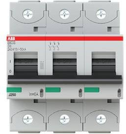 ABB S803S-D6 Leitungsschutzschalter 6A 400V grau - Bild 1