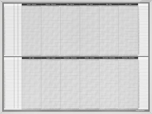 Magnetoplan Personal- und Projektplaner Plantafel aus Aluminium B/H: 120 x 90 cm - Bild 1