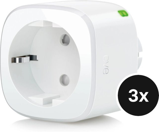 Eve Energy Matter Smart Plug mit Verbrauchsmessung, 3er-Set, Weiß - Bild 1