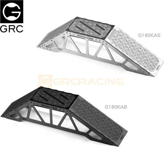GRC Hindernisrampe Absperrung, Zubehör, Edelstahl, 1:18 - Bild 1