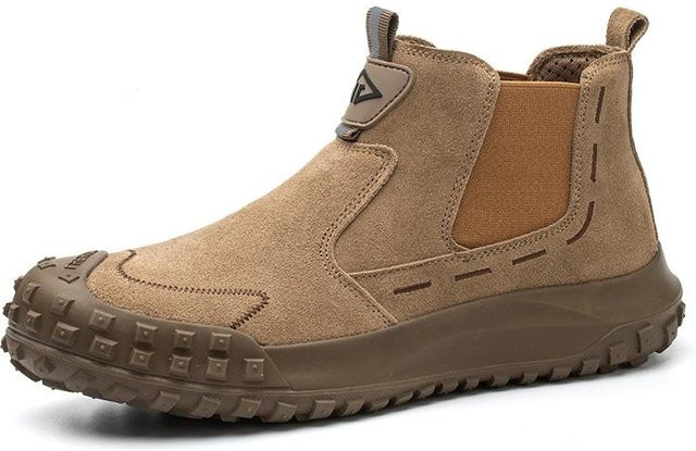 Shoekeeper Sicherheitsschuhe für Herren in Khaki, stichsichere Arbeitsstiefel mit Stahlkappe und Anti-Smash-Funktion, Größe 40 - Bild 1
