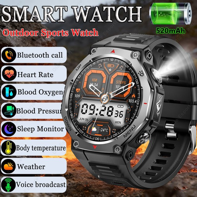 Ola Esporte Smartwatch, Silber, Silikon, GPS, Herren - Bild 1
