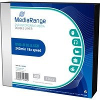 MediaRange DVD+R DL Rohlinge 8,5 GB in Blau - Bild 1