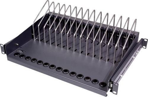 LogiLink SF100B Netzwerkschrank-Geräteboden 19 Zoll in Schwarz - Bild 1
