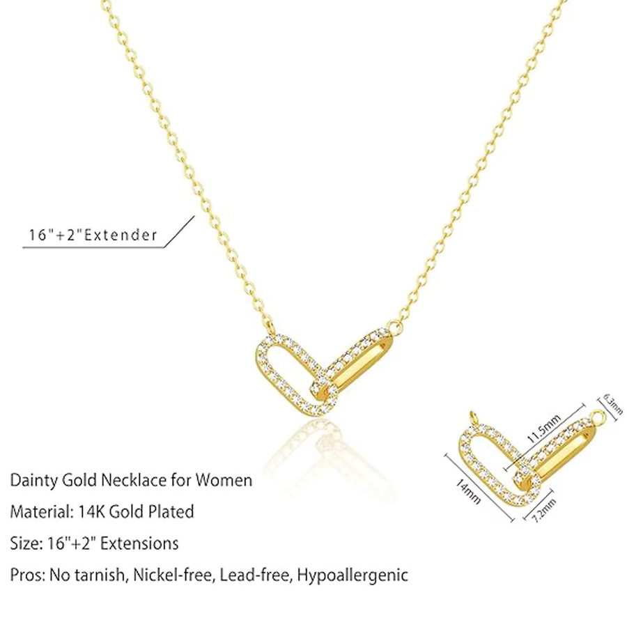 RUIYI Halskette 14K vergoldet, Diamant, Damen - Bild 3