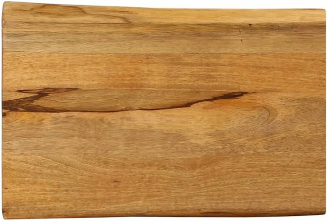 vidaXL Tischplatte aus Massivholz Mango mit Baumkante, Braun, B/T/H: 60 x 40 x 3,8 cm - Bild 1
