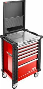 Facom Lochwand-Regal klein für JET-Wagen JET.WA22-3, Rot - Bild 1