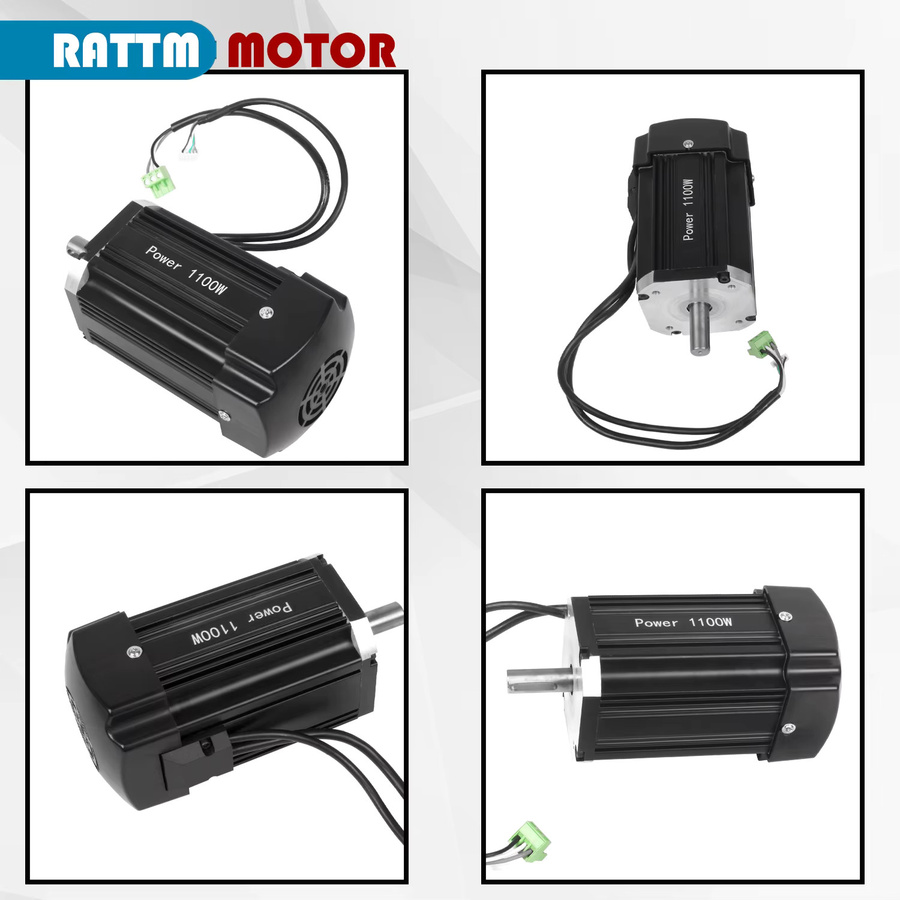 RATTMMOTOR 1100W DC Bürstenloser Spindelmotor mit Control Board für CD-210V MX-210V WM-210V Maschinen - Bild 4