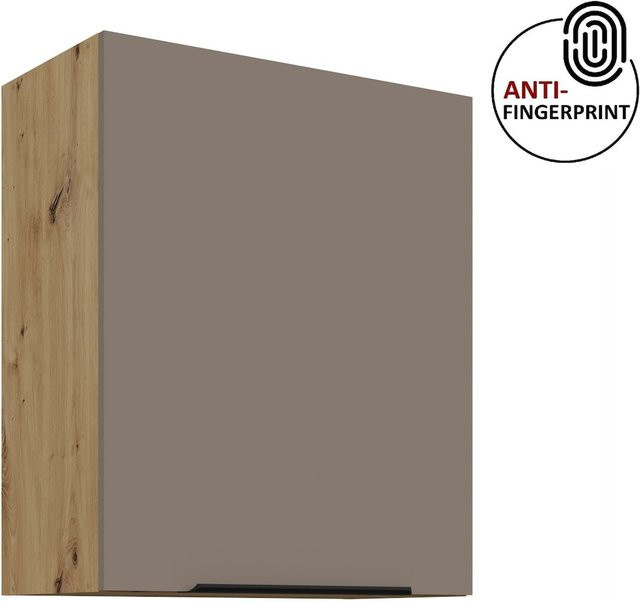 Küchen Hängeschrank ARIA Sandgrau matt mit Einlegeböden - Bild 1