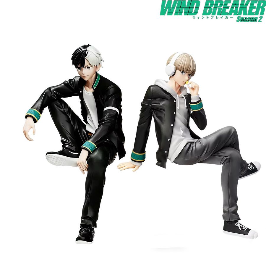 Bandai Anime Wind Breaker Figur Sakura Haruka und Kaji Ren Sitzendes Modell in Multicolor, Höhe: 15 cm - Bild 7