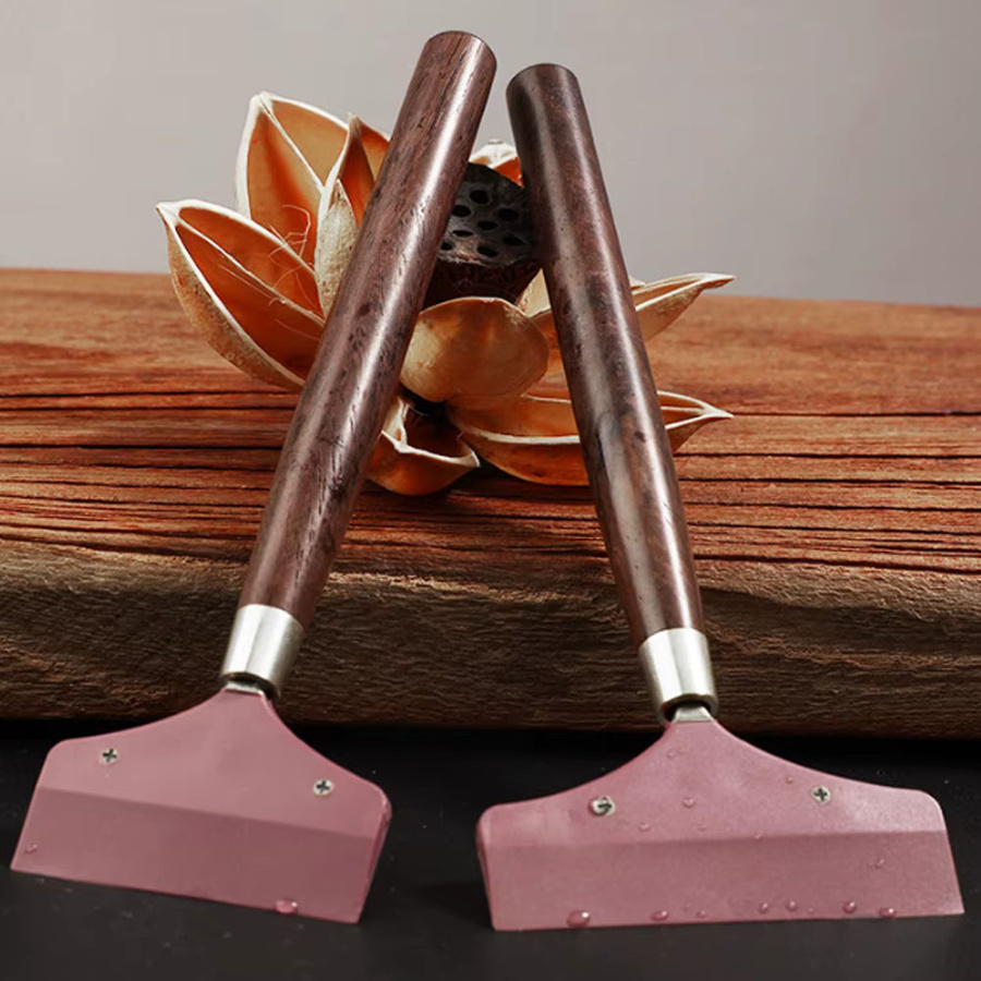 Flexibler Kleberstreuer mit flacher Spitze und Pinsel für handgefertigte Malerei und PU-Leder in Vintage-Stil - Bild 5