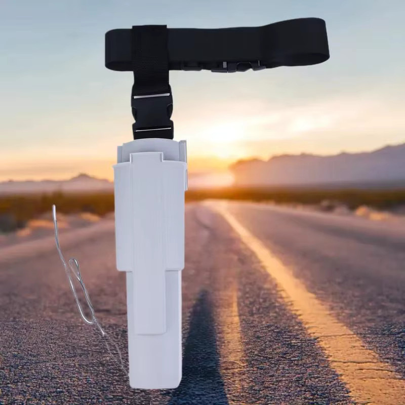 Professioneller Belt-Mounted Window Cleaning Holster Solarpanel-Rakelhalter mit werkzeuglosem Clip-System in Weiß, B/T/H: 32,0 x 10,0 x 6,0 cm - Bild 5