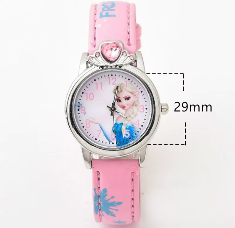 Disney Kinder Analoguhr, Elsa Anna, Kunststoff, Schwarz, Rund - Bild 2