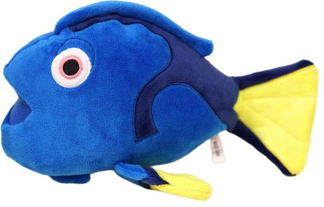 Yiran toy Chirurgenfisch & Anglerfisch Tropenfisch, Plüschkissen, Blau Orange, ab 14 Jahren - Bild 1