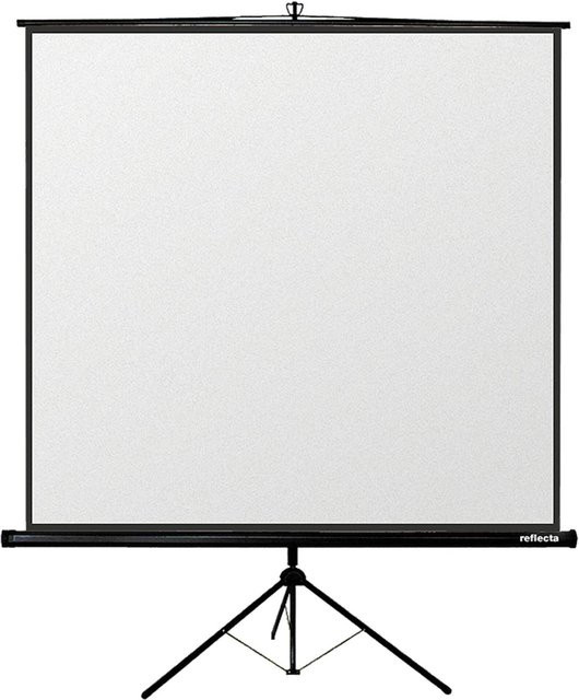 Reflecta CrystalLine Projektionsbildschirm mit Stativ, Matte White, Format 1:1, Breite: 177 cm - Bild 1