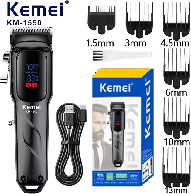 Kemei Haarschneider KM-1550, Herren, Schwarz - Bild 1