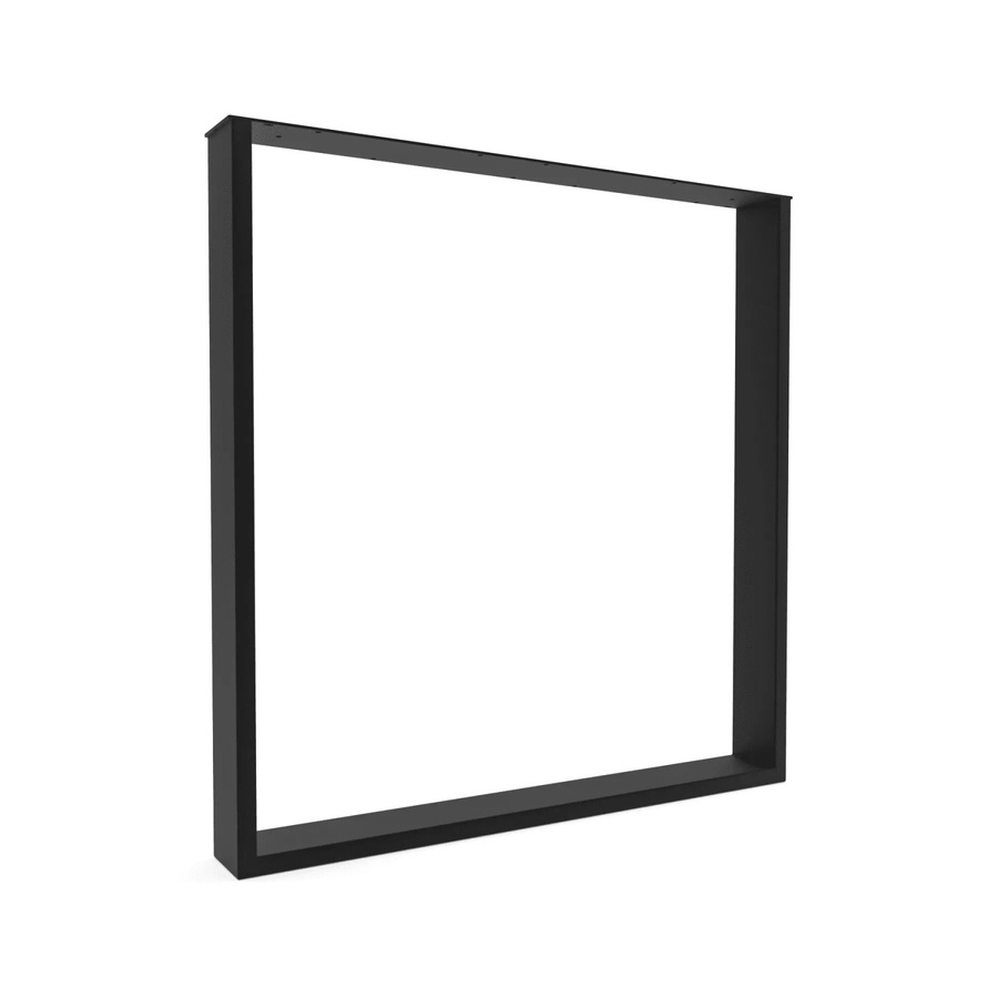 HEVVA Tischkufe BASEL Tischbein aus Metall in Schwarz, Tiefe: 70 cm, Höhe: 72 cm - Bild 2