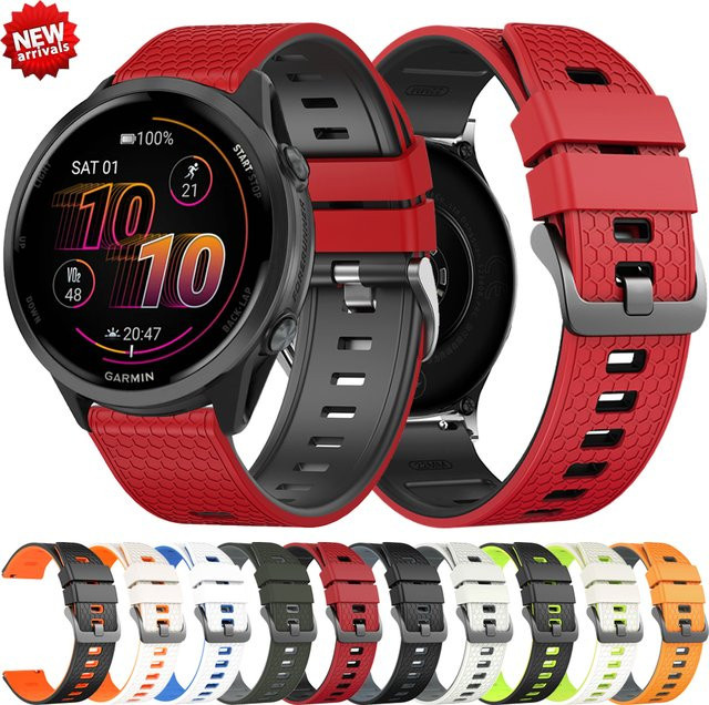 Uhrenarmband Silikon, Schwarz, Unisex, 22 mm - Bild 1