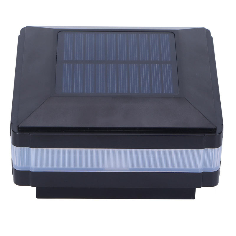 Solar LED Pfostenleuchte Schwarz mit Warmweißem Licht und Bewegungssensor IP65 Wasserdicht für Garten und Außenbereiche - Bild 2