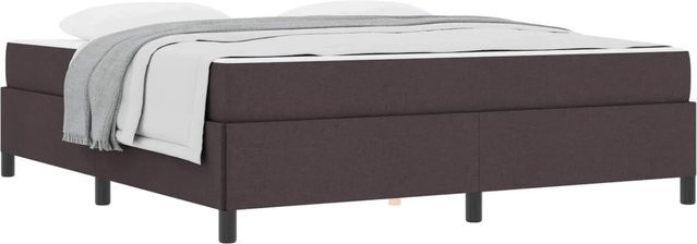 vidaXL Boxspringbett Hybrid in Dunkelbraun mit Taschenfederkern, B/T: 180 x 200 cm - Bild 1