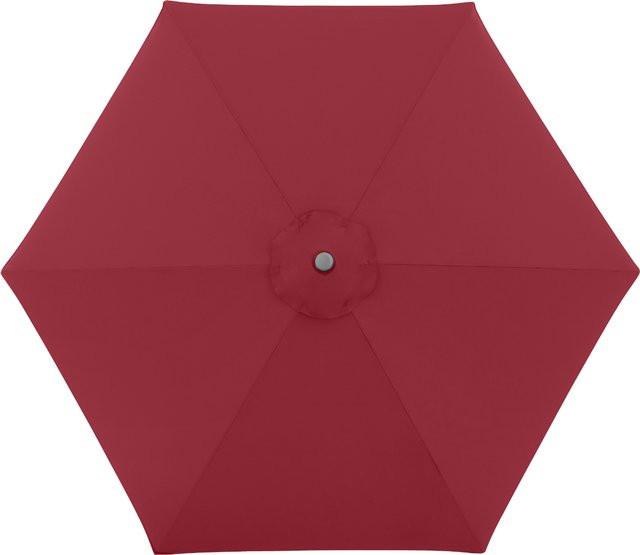 Doppler Sonnenschirm ACT Push Up in Rot mit modernem Aluminiumgestell, Durchmesser: 250 cm - Bild 1
