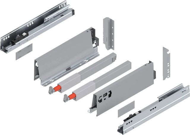 Blum C-Reling Tandembox antaro Vollauszug Blumotion Grau 1 Paar Tiefe: 270 mm - Bild 1