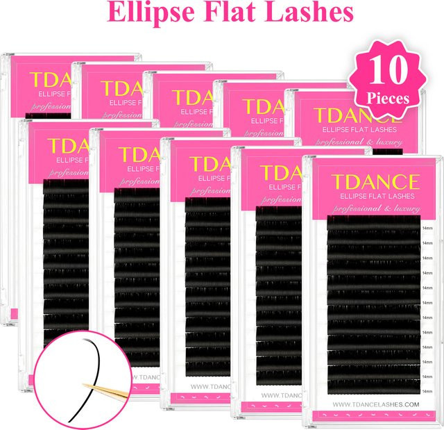 TDANCE Wimpernverlängerung, 12 Reihen, 8–15 mm, 10 Packungen - Bild 1
