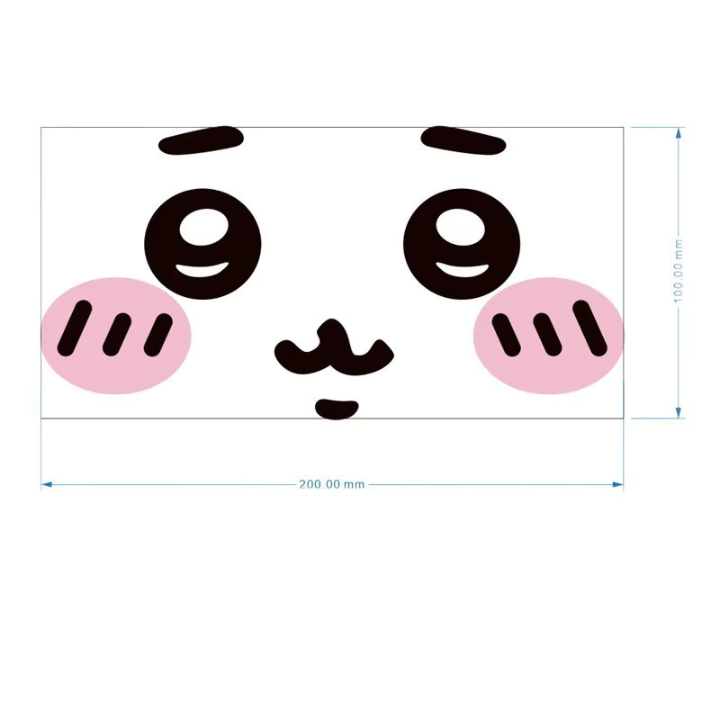 Bandai Kawaii Cartoon Sticker mit niedlichen Gesichtern, wasserfester Vinyl-Aufkleber in Multicolour für Kühlschrank, Schreibtisch und Heimdekoration - Bild 3