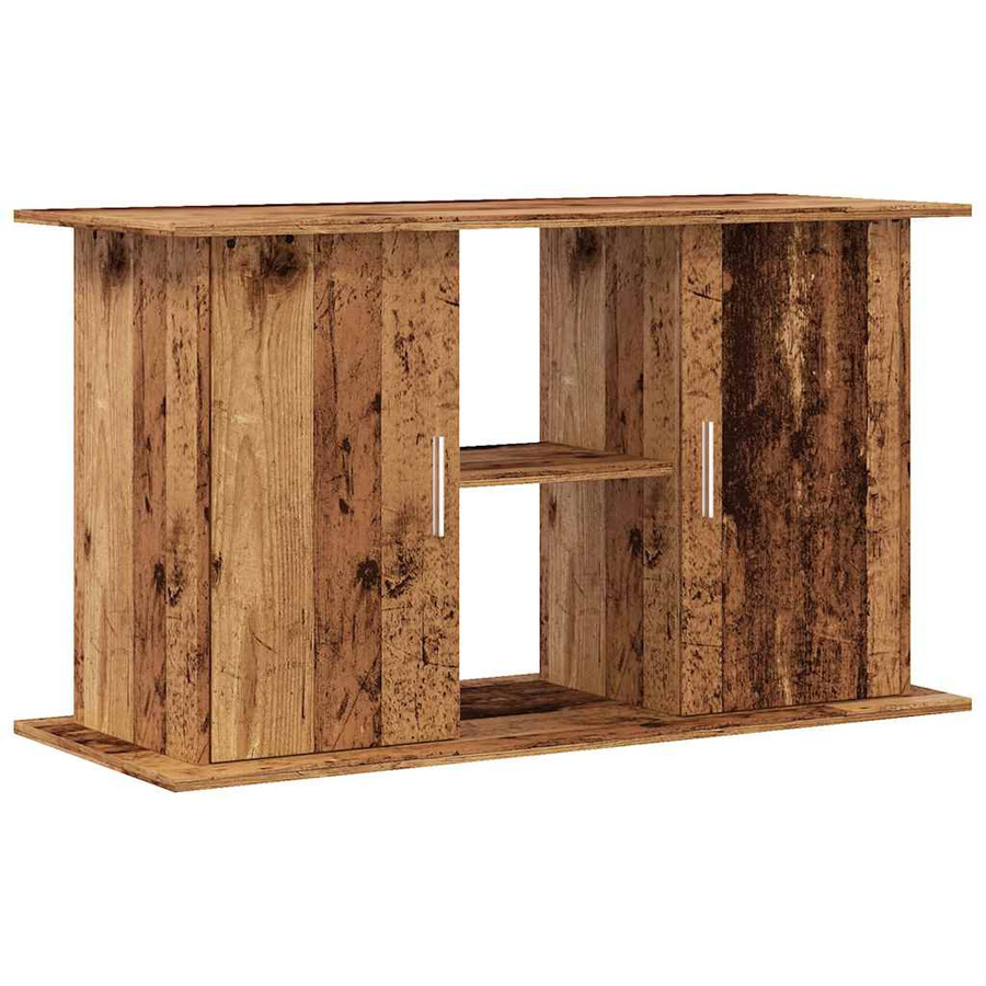 Vidaxl Aquariumschrank in Altes Holz Optik, Farbe Braun, B/T/H: 101 x 41 x 58 cm - Bild 2