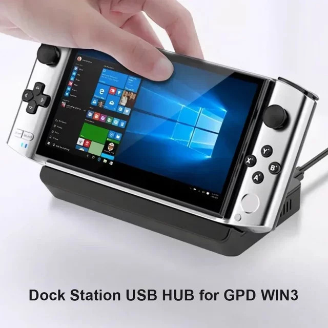 GPD WIN 3 Dockingstation in Schwarz mit 4K HDMI, Gigabit Ethernet und 65W PD-Ladefunktion - Bild 1