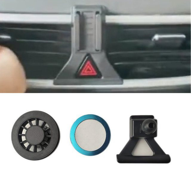 Magnetische Handyhalterung aus ABS-Kunststoff für Hyundai Tucson MK4 (2019-2021) in Schwarz - Bild 1