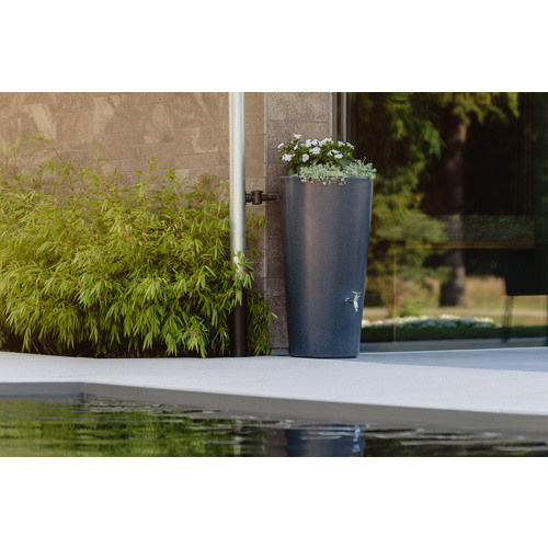 Garantia Regenwasser-Behälter Stone 2in1 mit Pflanzschale, Farbe: Lava, Volumen: 210 l - Bild 3