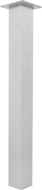 Simausrom Tischfuß aus Aluminium in Silber, gebürstet, B/T/H: 7,0 x 7,0 x 72,0 cm - Bild 1