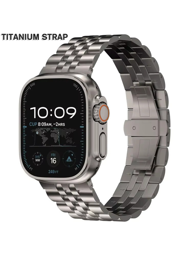 CAOWTAN Uhrenarmband Titan, Silber, Herren - Bild 4