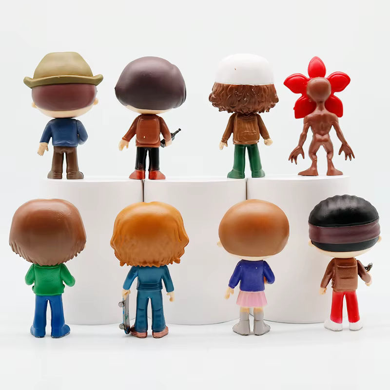 Bandai Stranger Actionfiguren Eleven Dustin Barb Steve Demogorgon aus Kunststoff, mehrfarbig, Desktop-Dekoration - Bild 2