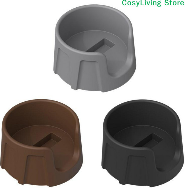 Espresso-Tampingstation und Siebträgerhalter für Luxe Cafe Maker Coffee Tool, Schwarz, Rund - Bild 1