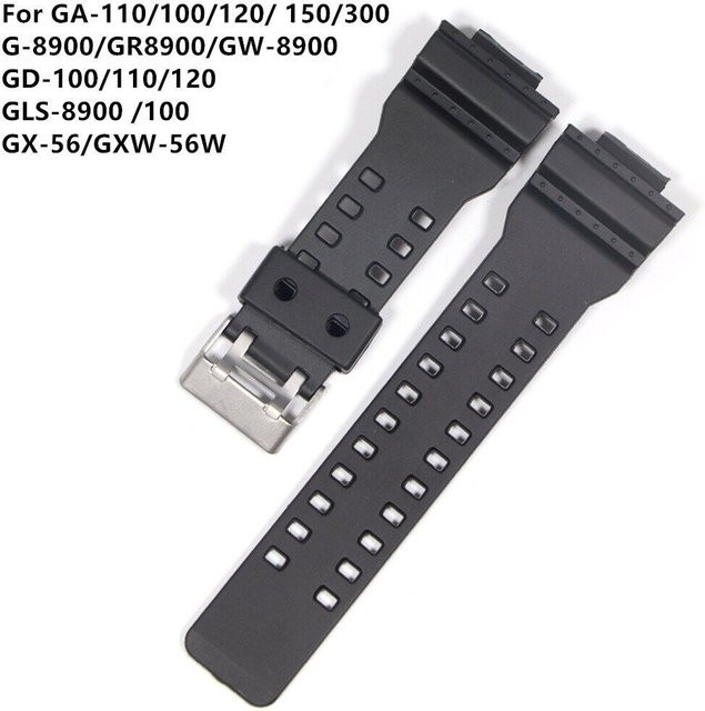 Guangruida Uhrenarmband Silikon, Schwarz, Herren - Bild 1